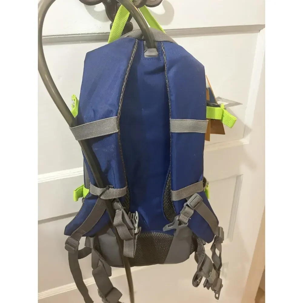 NWT OUTDOOR PRODUCTS MIST 8.0 HYDRATION BACKPACK BAG GRAY BLUE 2L HIKING CAMPING